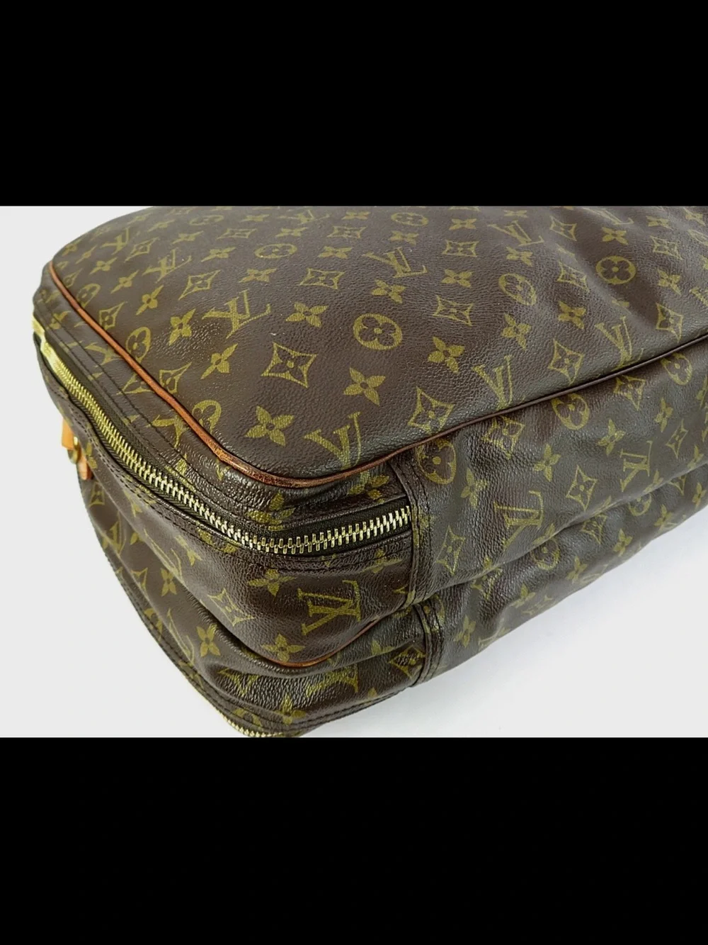 Louis Vuitton Brown Monogram Weekend Travel Bag